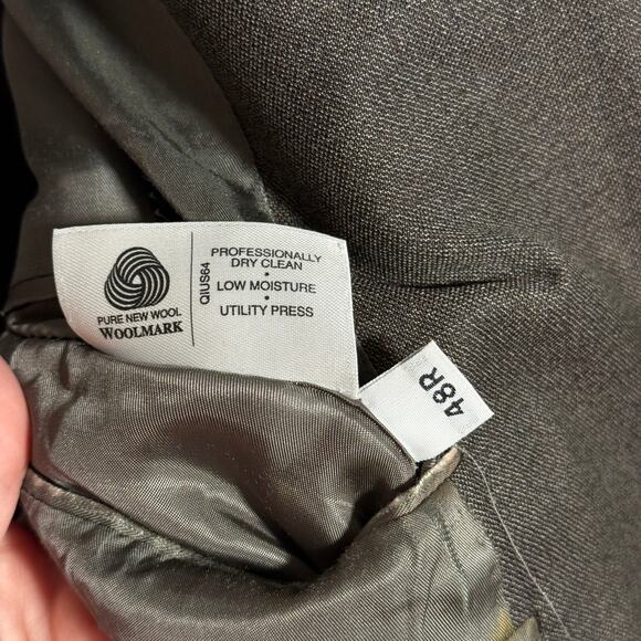 Men’s 48R Italian Wool Blazer Fabric by Loro Piana, Brown Classic Sport Coat - Picture 9 of 9